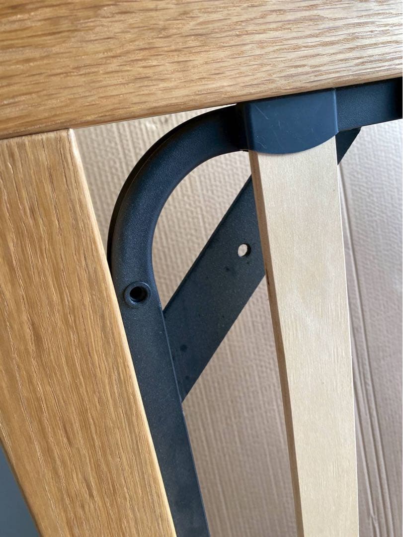 直接引き取りのみ　無印良品 セミダブル ベッドフレーム（オーク材・脚付き）