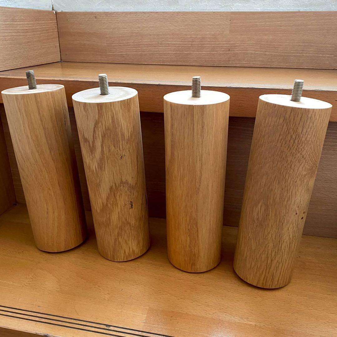 直接引き取りのみ　無印良品 セミダブル ベッドフレーム（オーク材・脚付き）