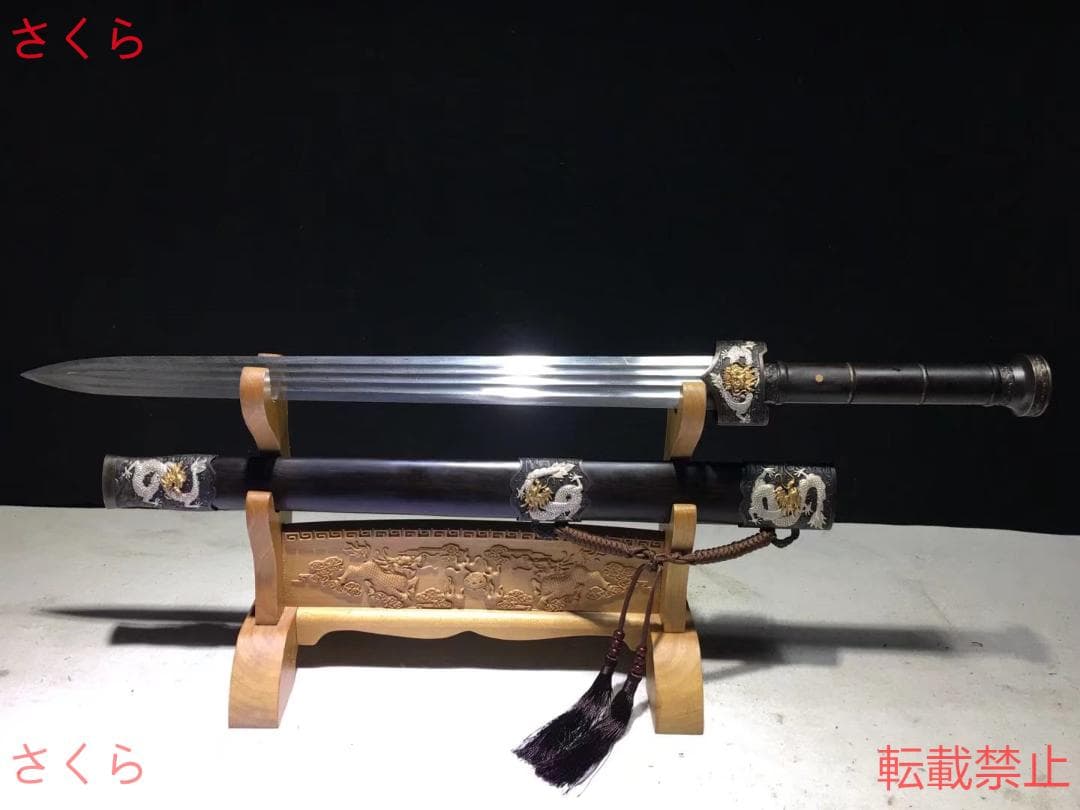 天武漢剣花紋鋼 古兵器 武具 刀装具 日本刀 模造刀 居合刀