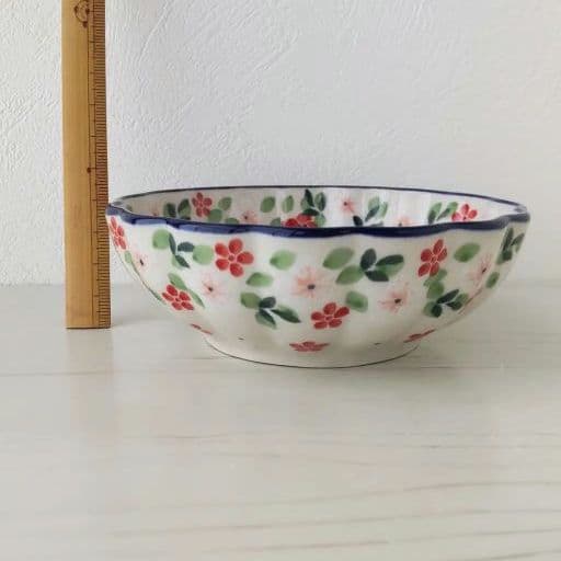 新品　ポーランド 食器 11.8cm ボウル 花 ツェラミカアルティスティチナ