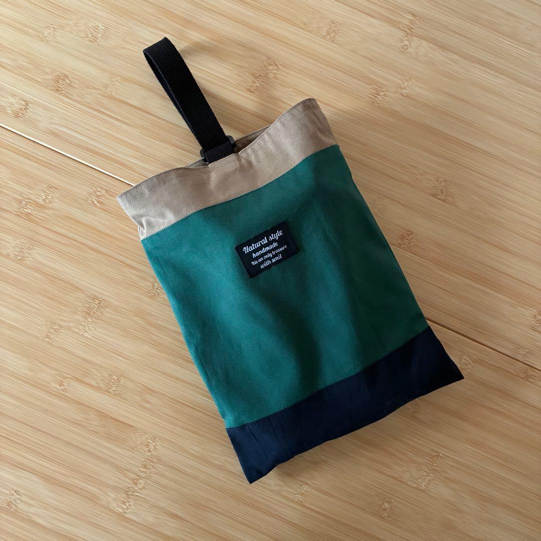 無地×シンプルな入園入学セット《グリーン》 レッスンバッグ/体操着袋/上履き入れ