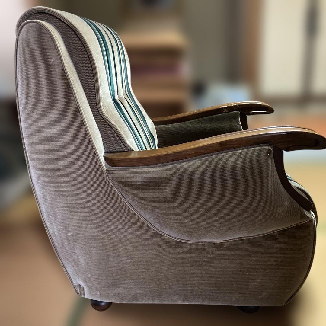 ソファ 昭和レトロ ストライプ