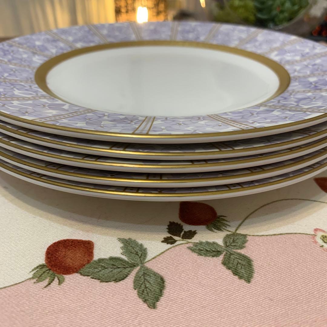 希少　ウェッジウッド アメジスト　20.5cm デザートプレート　4枚