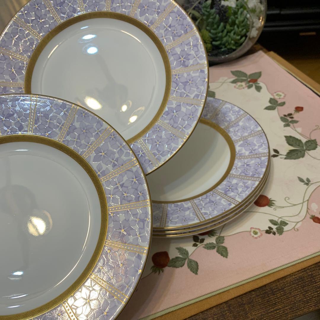 希少　ウェッジウッド アメジスト　20.5cm デザートプレート　4枚