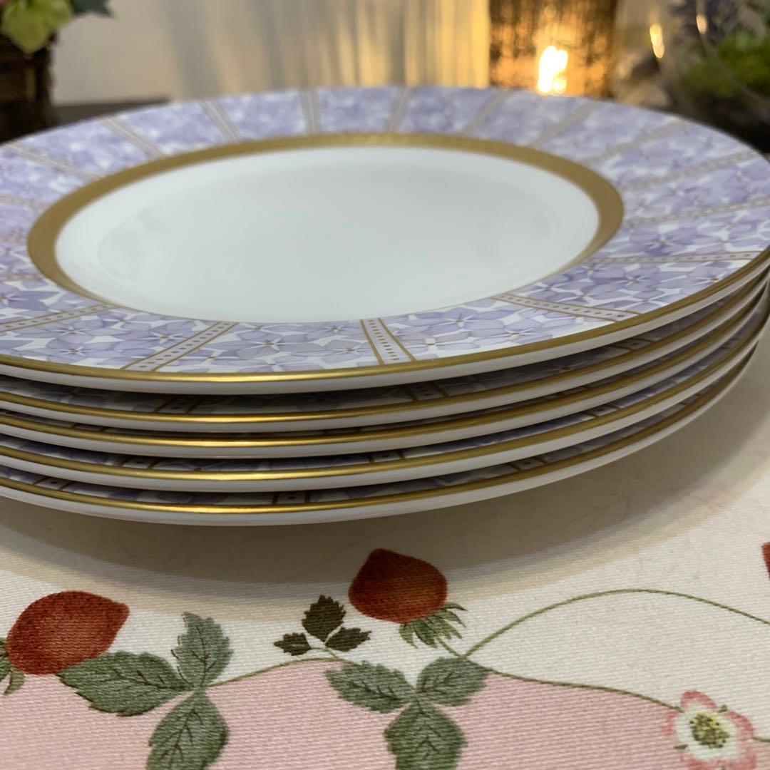 希少　ウェッジウッド アメジスト　20.5cm デザートプレート　4枚