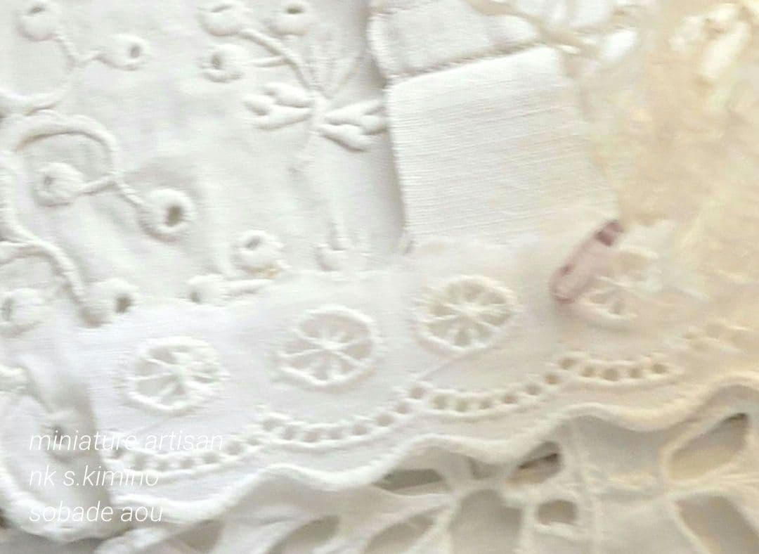 ミニチュア　フランスアンティークレース　　 ランプシェード　Led　ドールハウス