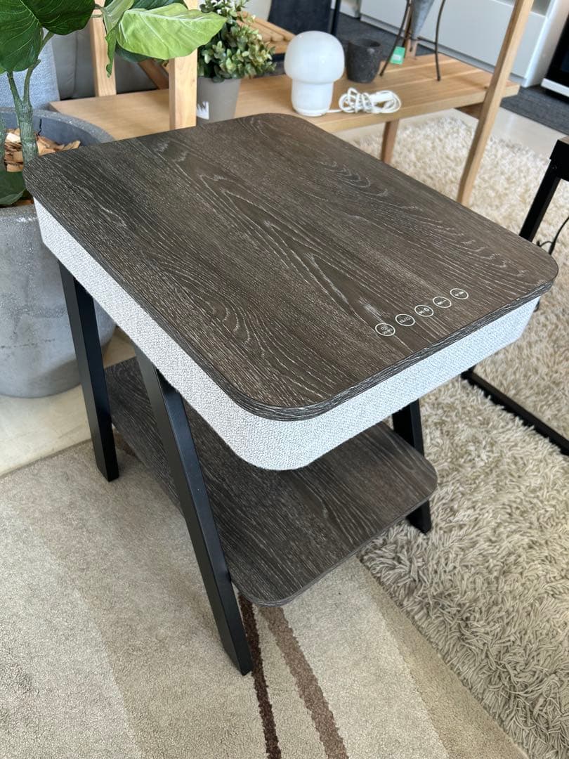 スピーカー付きサイドテーブル　ヤマゼン