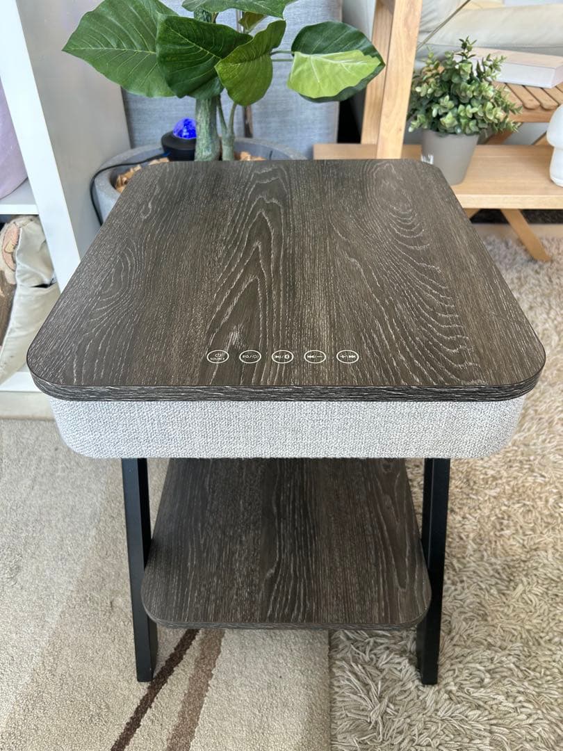 スピーカー付きサイドテーブル　ヤマゼン