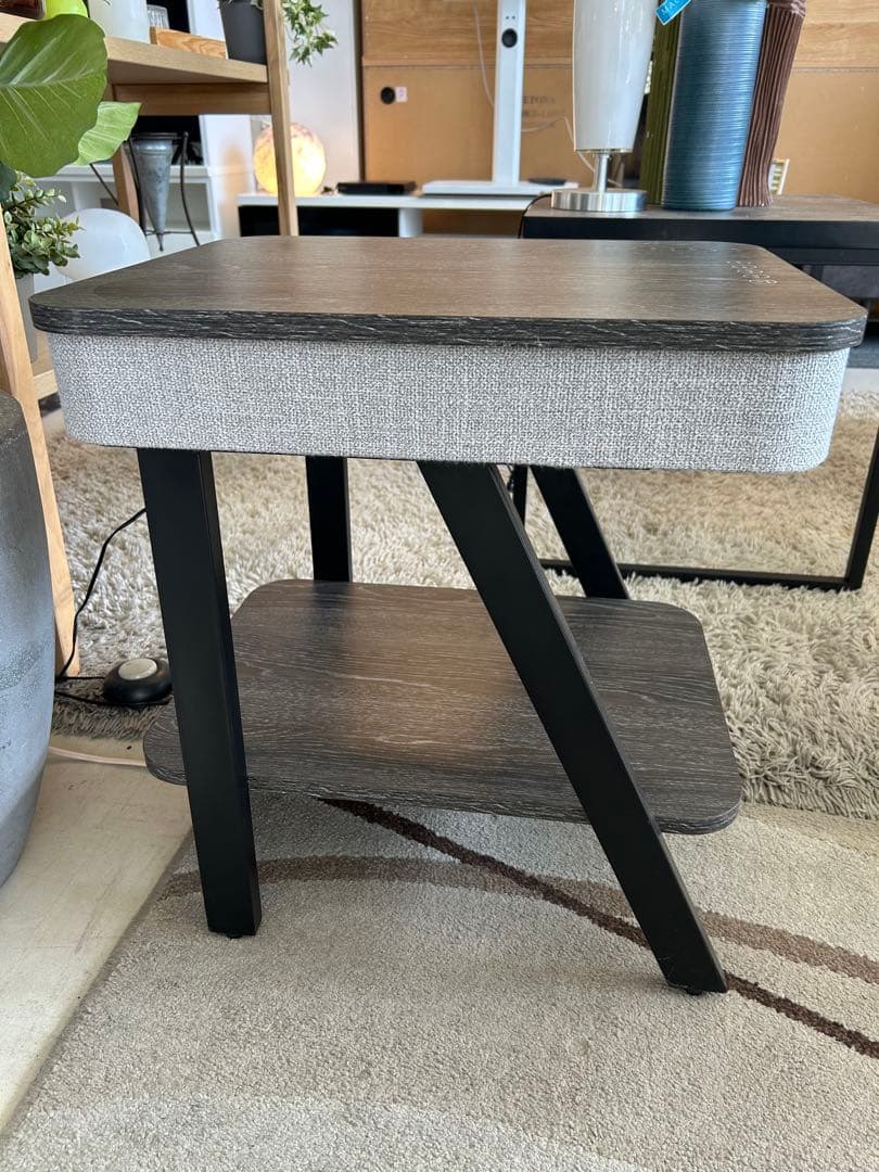 スピーカー付きサイドテーブル　ヤマゼン