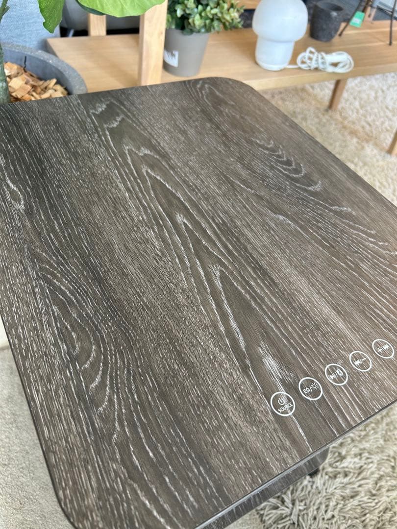 スピーカー付きサイドテーブル　ヤマゼン