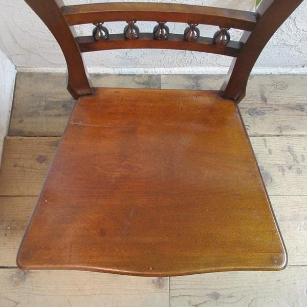イギリス アンティーク 家具 ホールチェア 椅子 イス 木製 英国 4282e