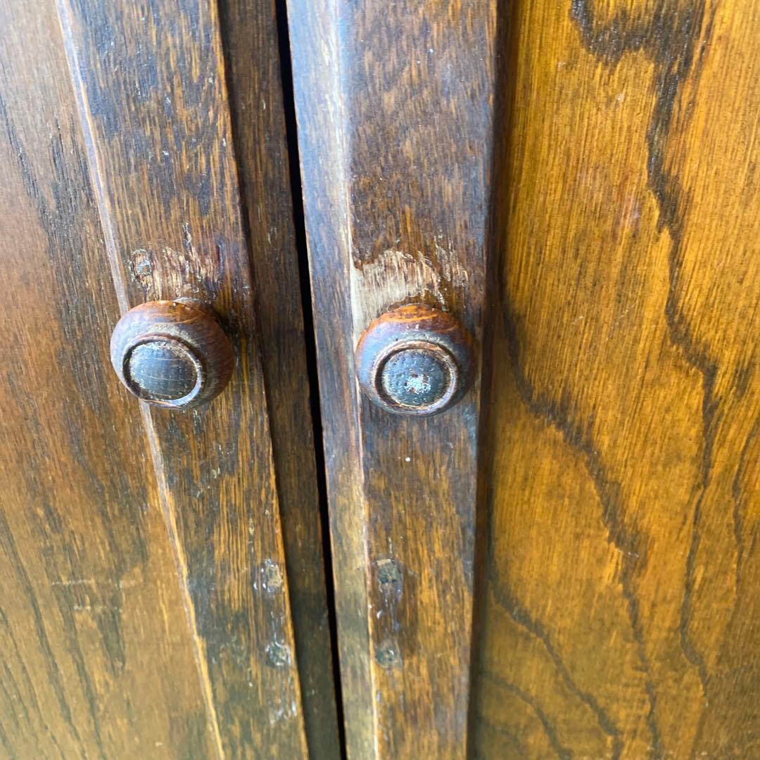 英国アンティーク調　木製ブックシェルフ/本棚/食器棚/飾り棚/収納ラック