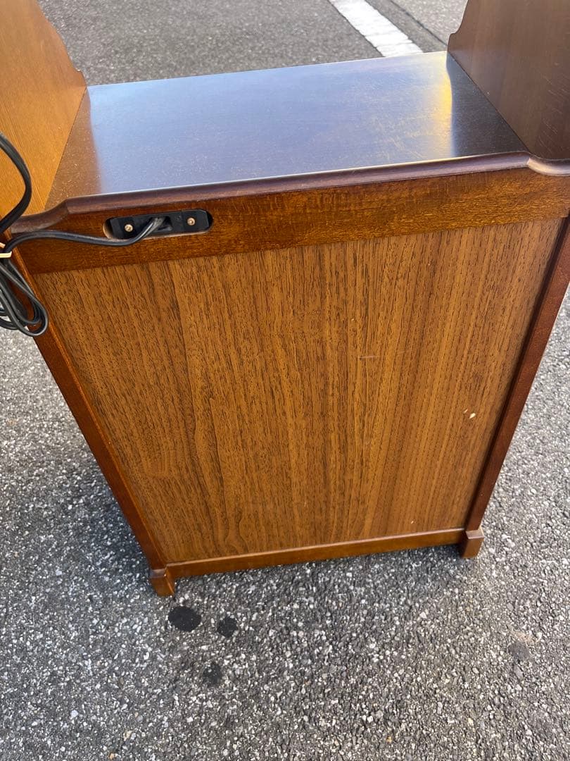 ✿Karimoku✿カリモク コロニアル 花台 収納棚 レトロモダン家具