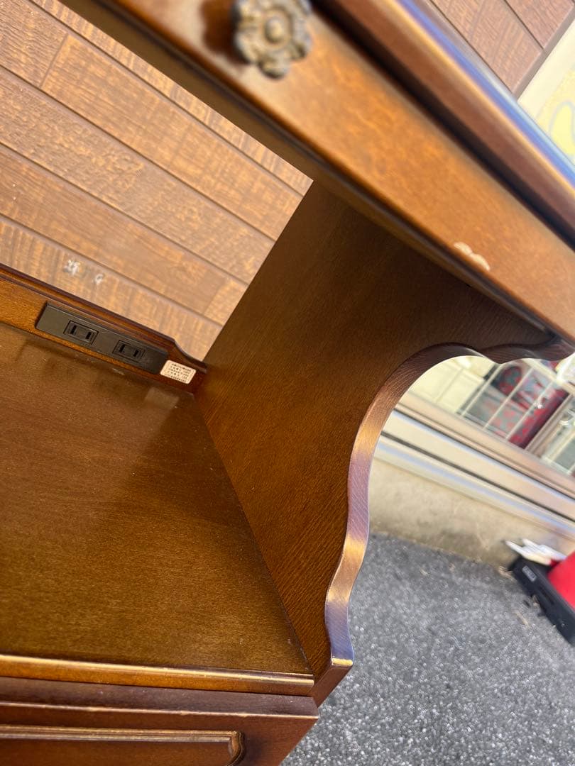 ✿Karimoku✿カリモク コロニアル 花台 収納棚 レトロモダン家具