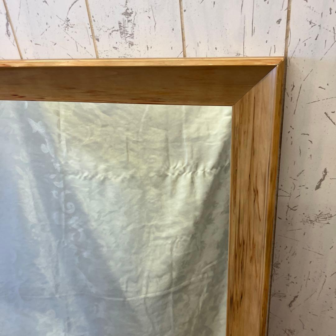 ヴィンテージ 木製フレーム 壁掛けミラー ウォールミラー 鏡 姿見 大型