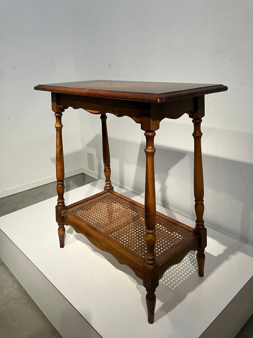 オールド、カリモク、サイドテーブル、レトロ、ジャパニーズモダン、キツツキ、旧ロゴ