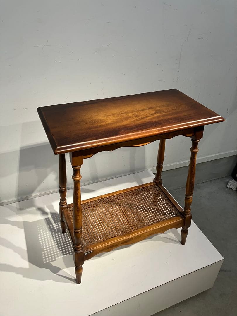 オールド、カリモク、サイドテーブル、レトロ、ジャパニーズモダン、キツツキ、旧ロゴ