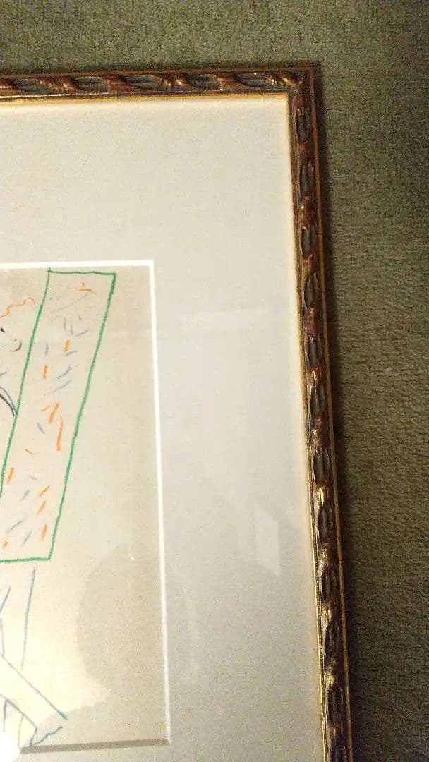 ジャン・コクトー リトグラフ フレーム付き