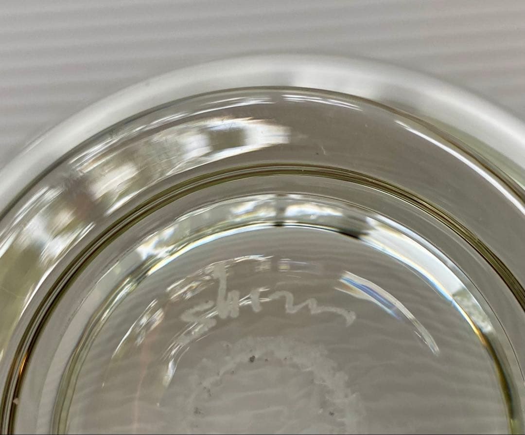 舩木倭帆 作　口返し透明鉢3客