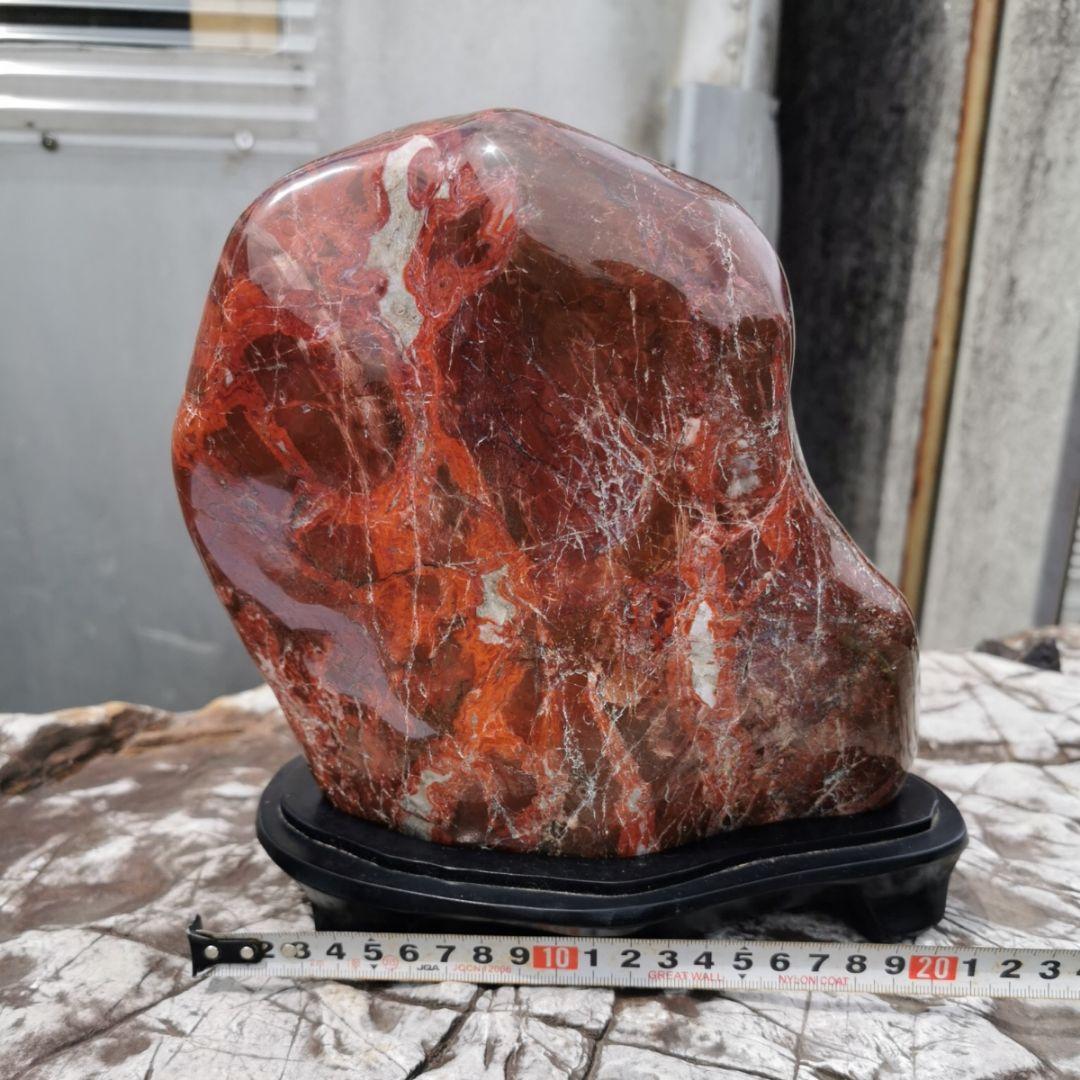 紅加茂石　2 　鑑賞石　石　置物　オブジェ　インテリア　パワーストーン