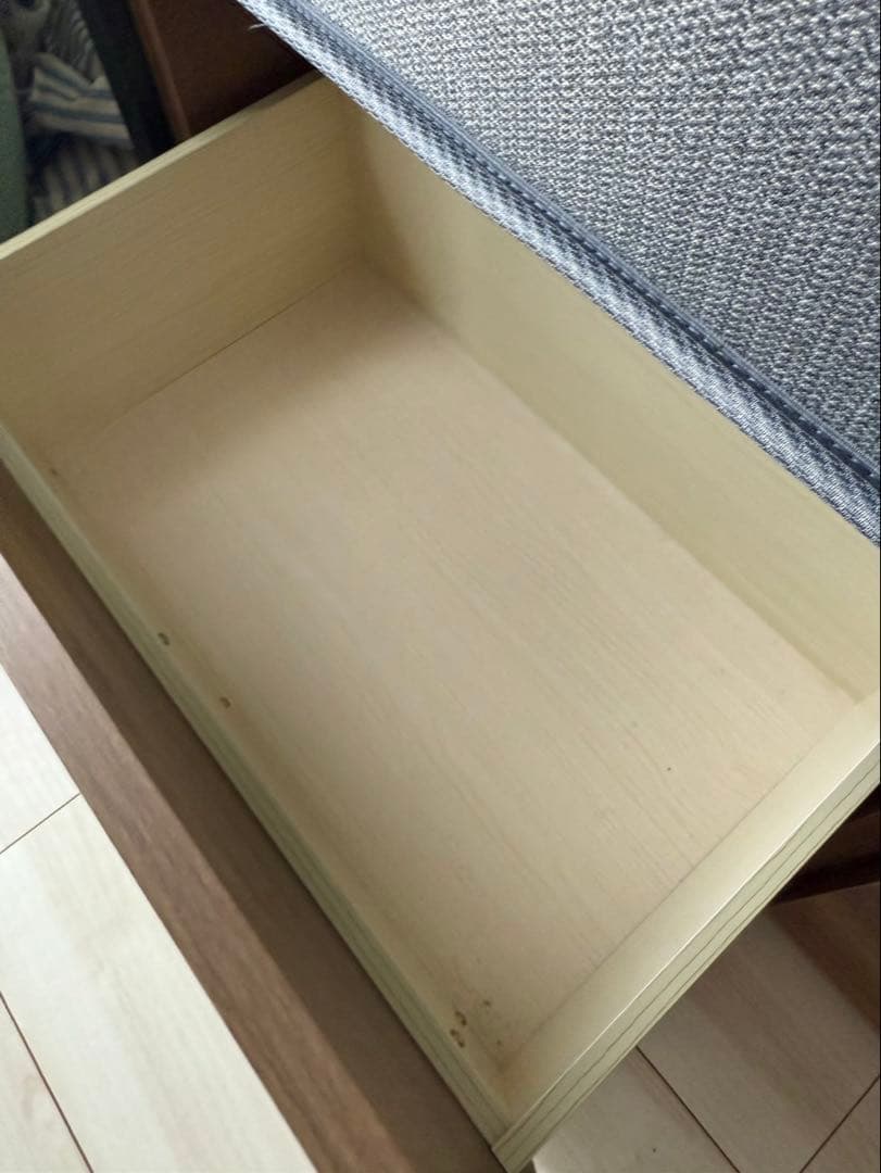 コンセント収納付きシングルベッドフレーム　ニトリ　マットレスセット　家財便不可