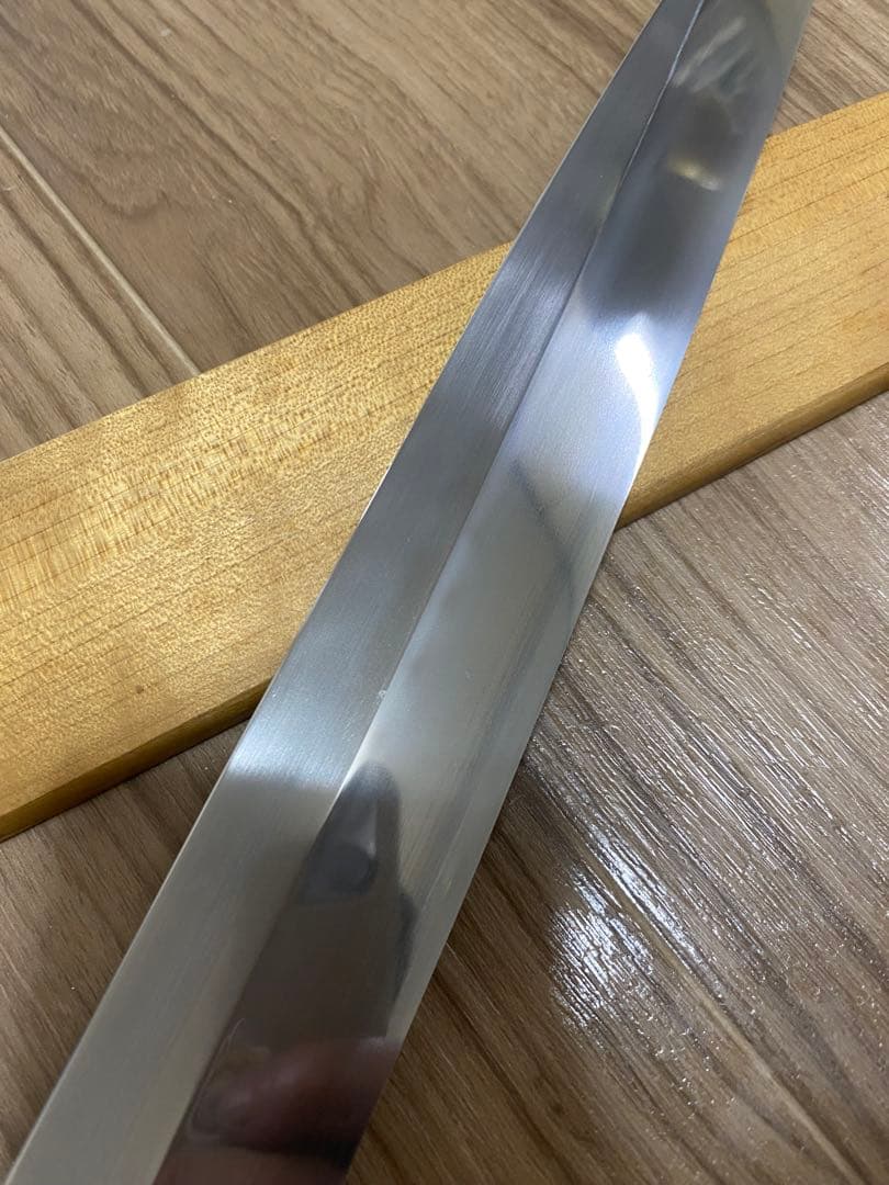 長寿　玄海正国　仙 水焼本焼　柳刃包丁　水本焼き　包丁　尺1 中子正国　彫る