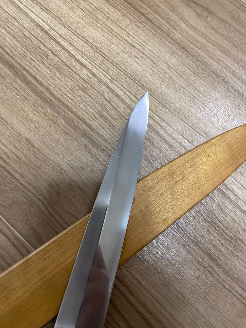 長寿　玄海正国　仙 水焼本焼　柳刃包丁　水本焼き　包丁　尺1 中子正国　彫る