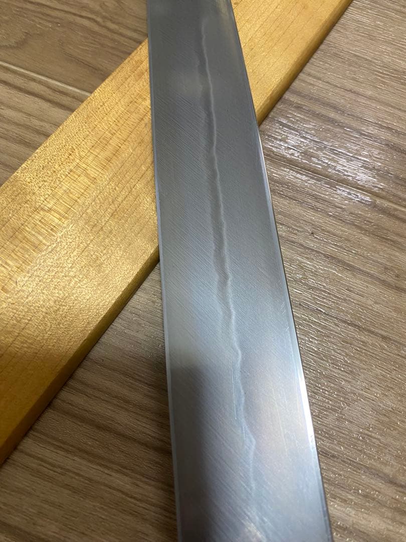 長寿　玄海正国　仙 水焼本焼　柳刃包丁　水本焼き　包丁　尺1 中子正国　彫る