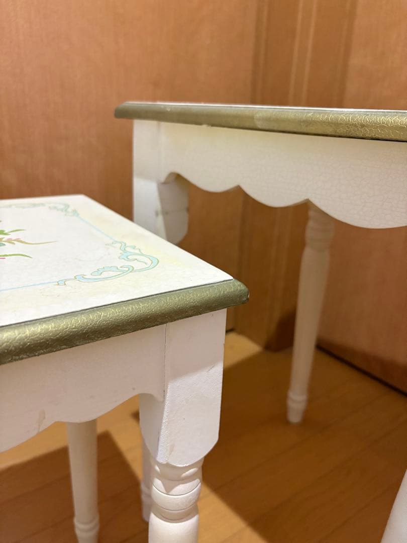 輸入家具　ミニテーブル椅子セット