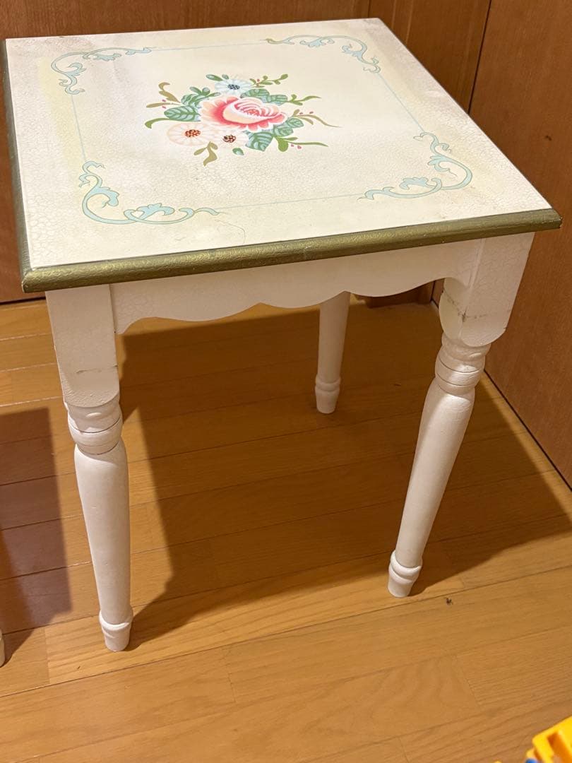 輸入家具　ミニテーブル椅子セット