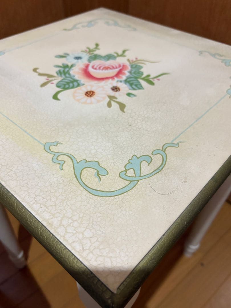 輸入家具　ミニテーブル椅子セット