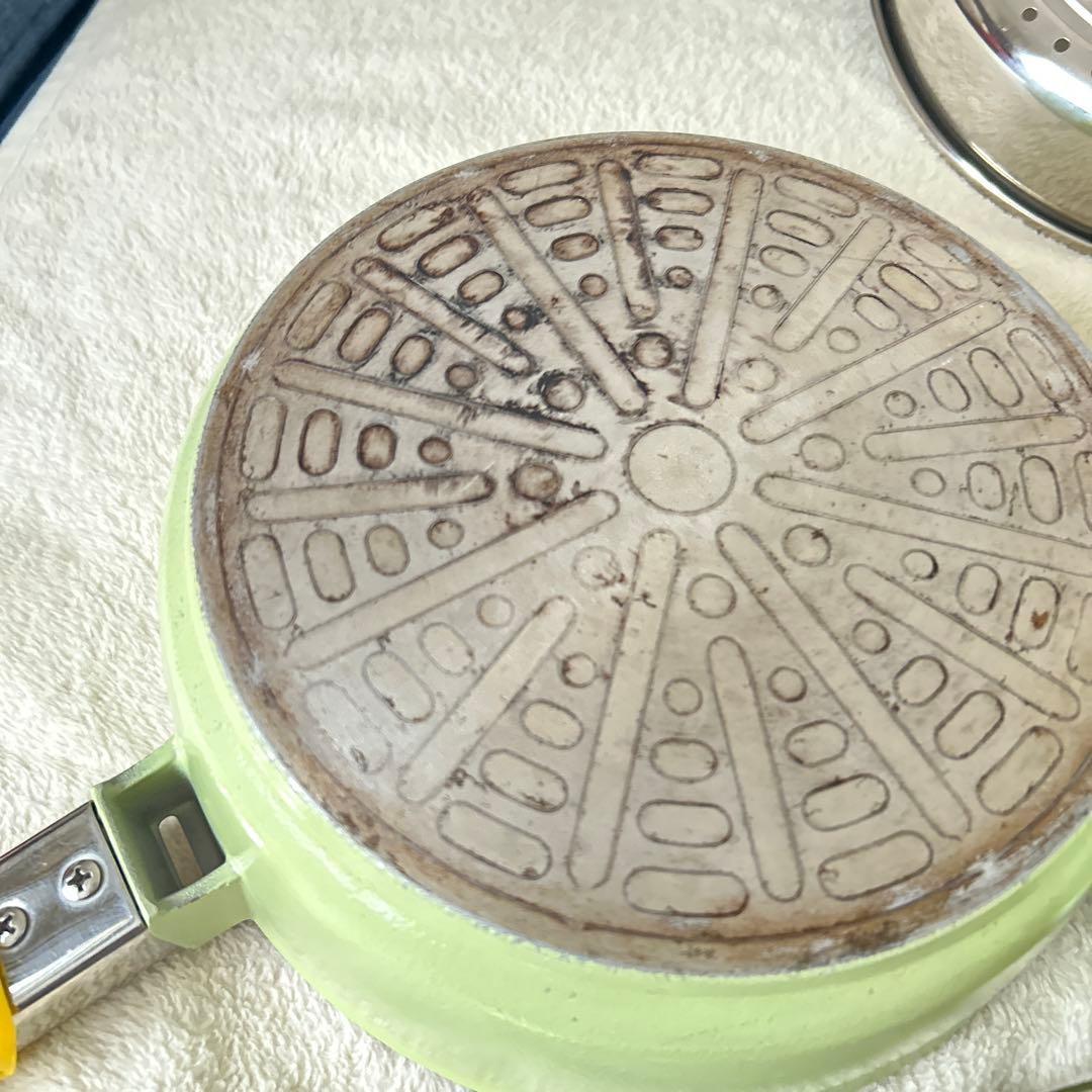 アサヒ軽金属　オールパン　22 26 セット　スチーマー　シリコンハンドル