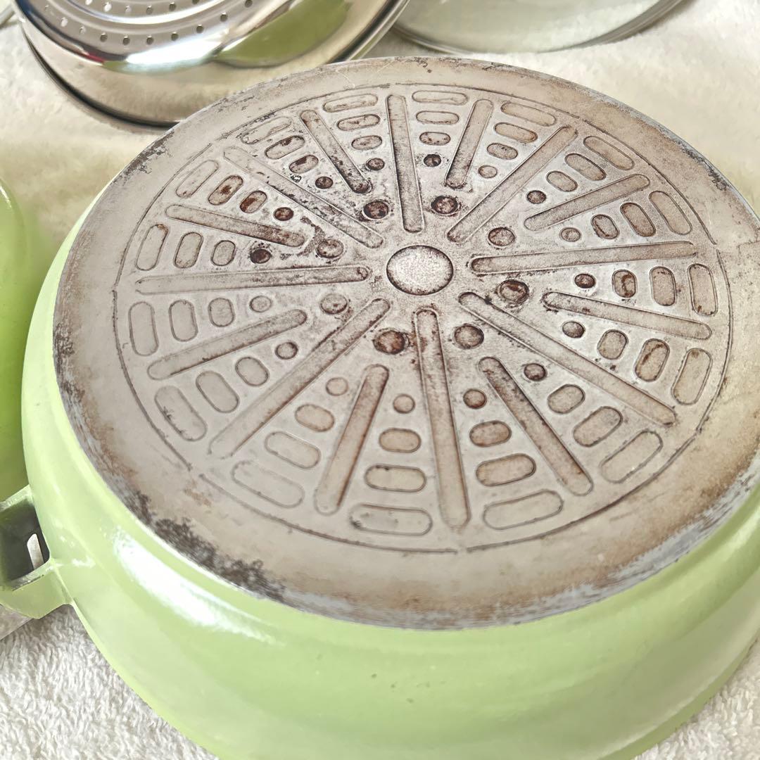 アサヒ軽金属　オールパン　22 26 セット　スチーマー　シリコンハンドル