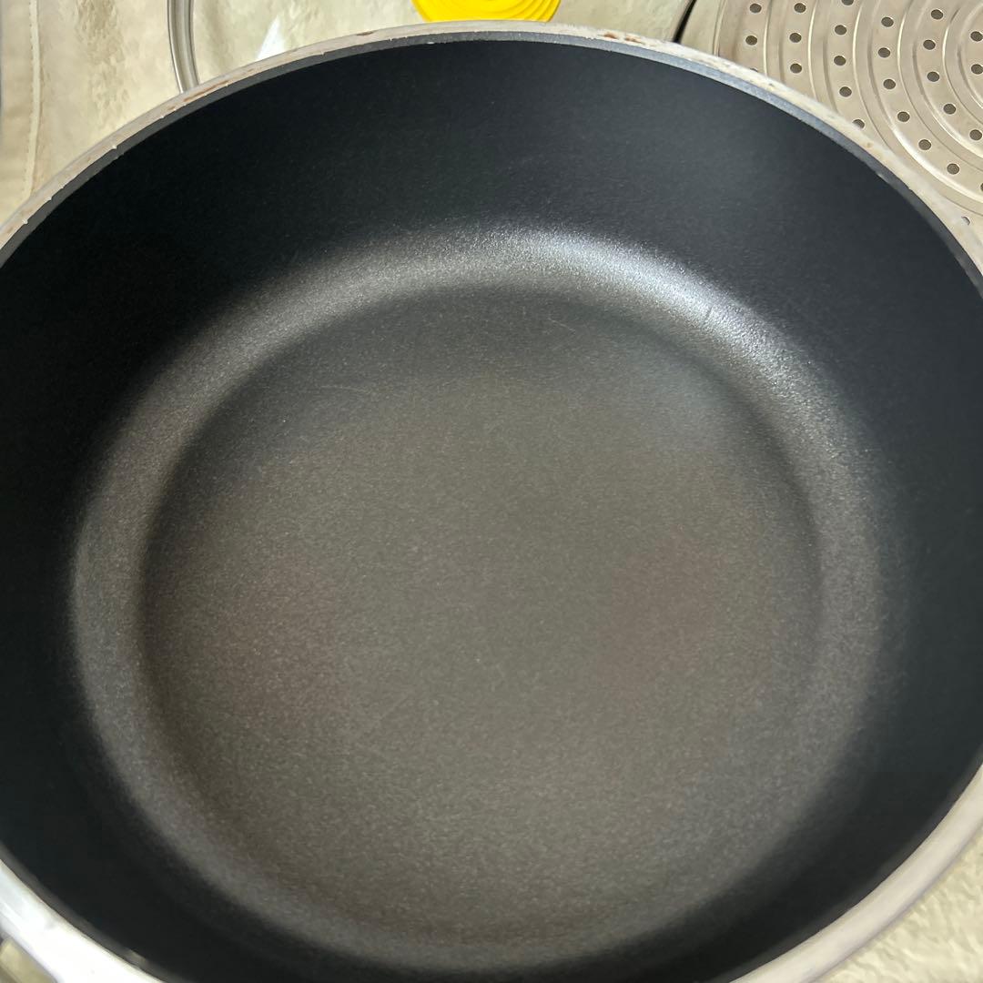 アサヒ軽金属　オールパン　22 26 セット　スチーマー　シリコンハンドル