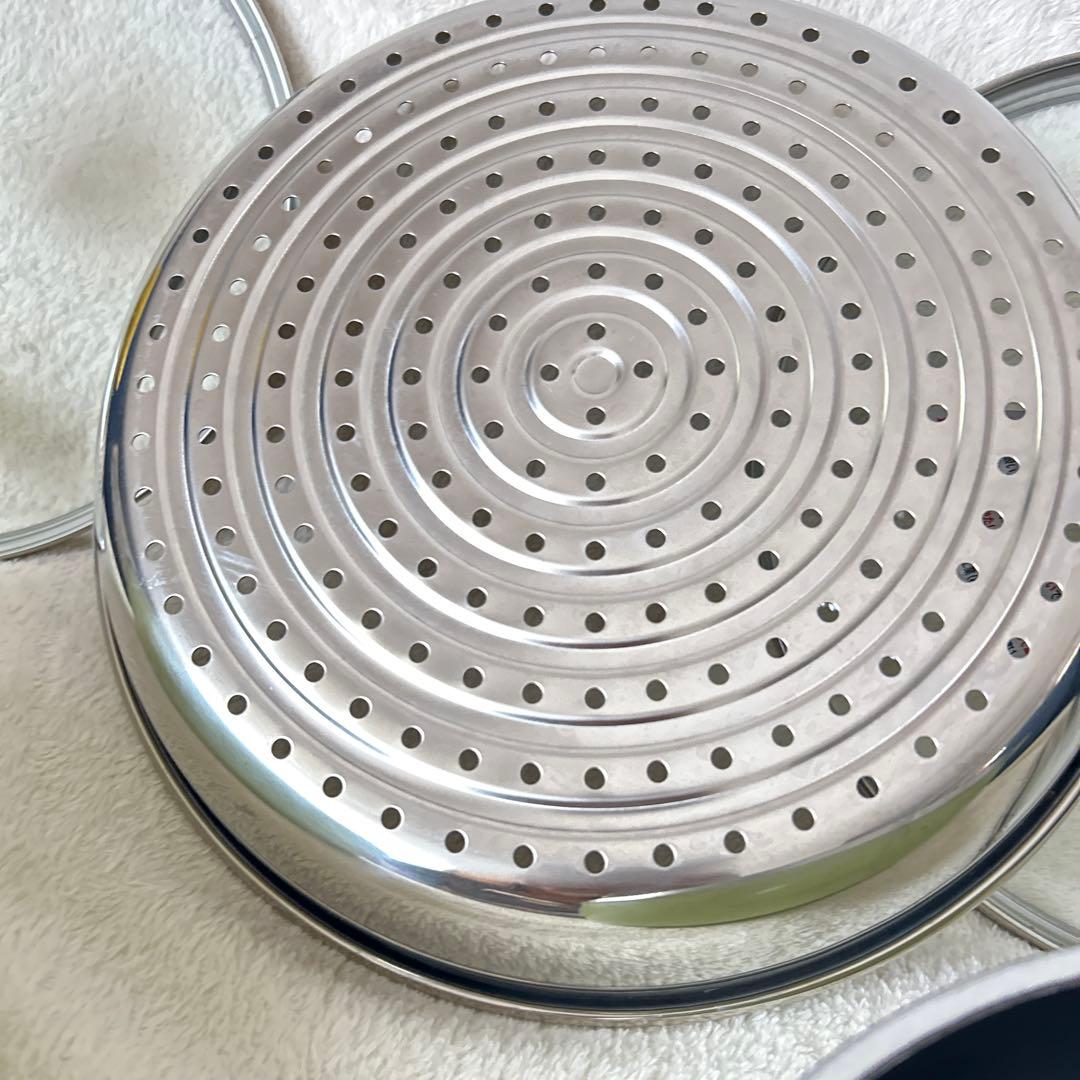 アサヒ軽金属　オールパン　22 26 セット　スチーマー　シリコンハンドル