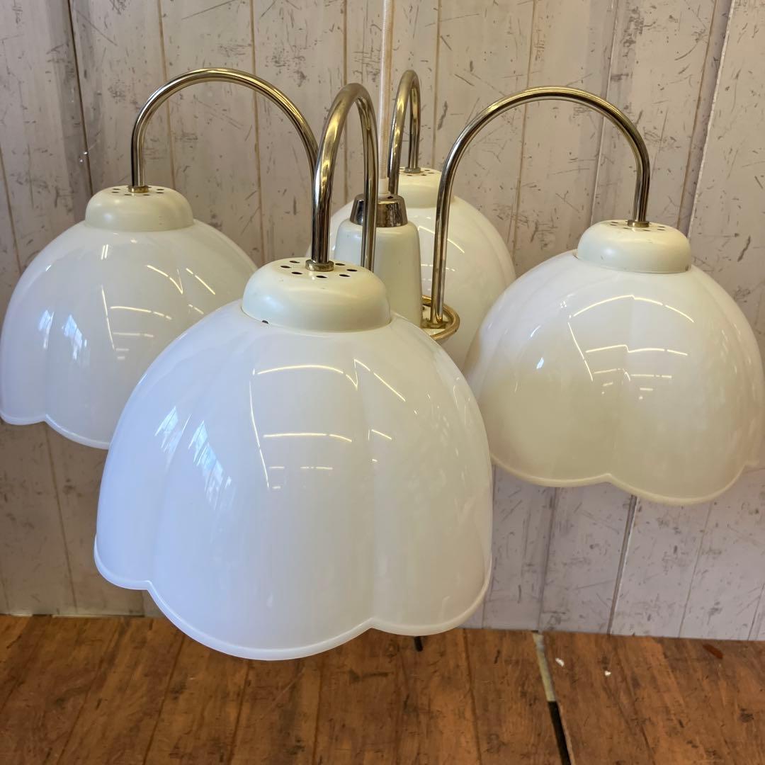 ②丸善電機 ラッキー 花モチーフ 4灯シャンデリア 白熱灯器具 テーブルライト