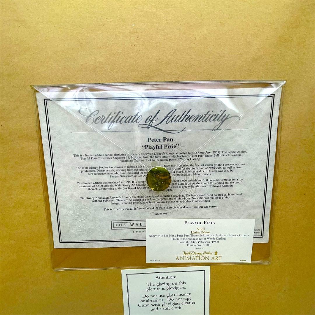 限定5000枚★ピーターパン ティンカーベル Tinker Bell セル画