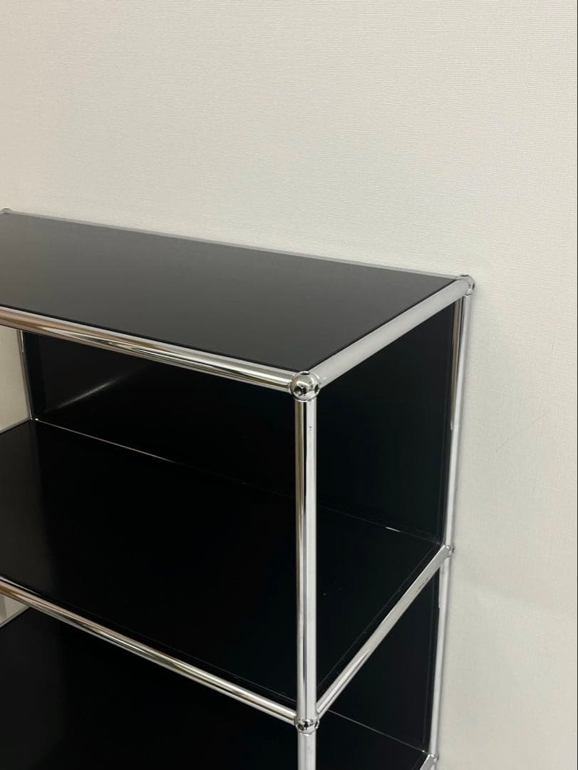 USMハラー　3段スチールラック 黒　引き取りもOK西新宿