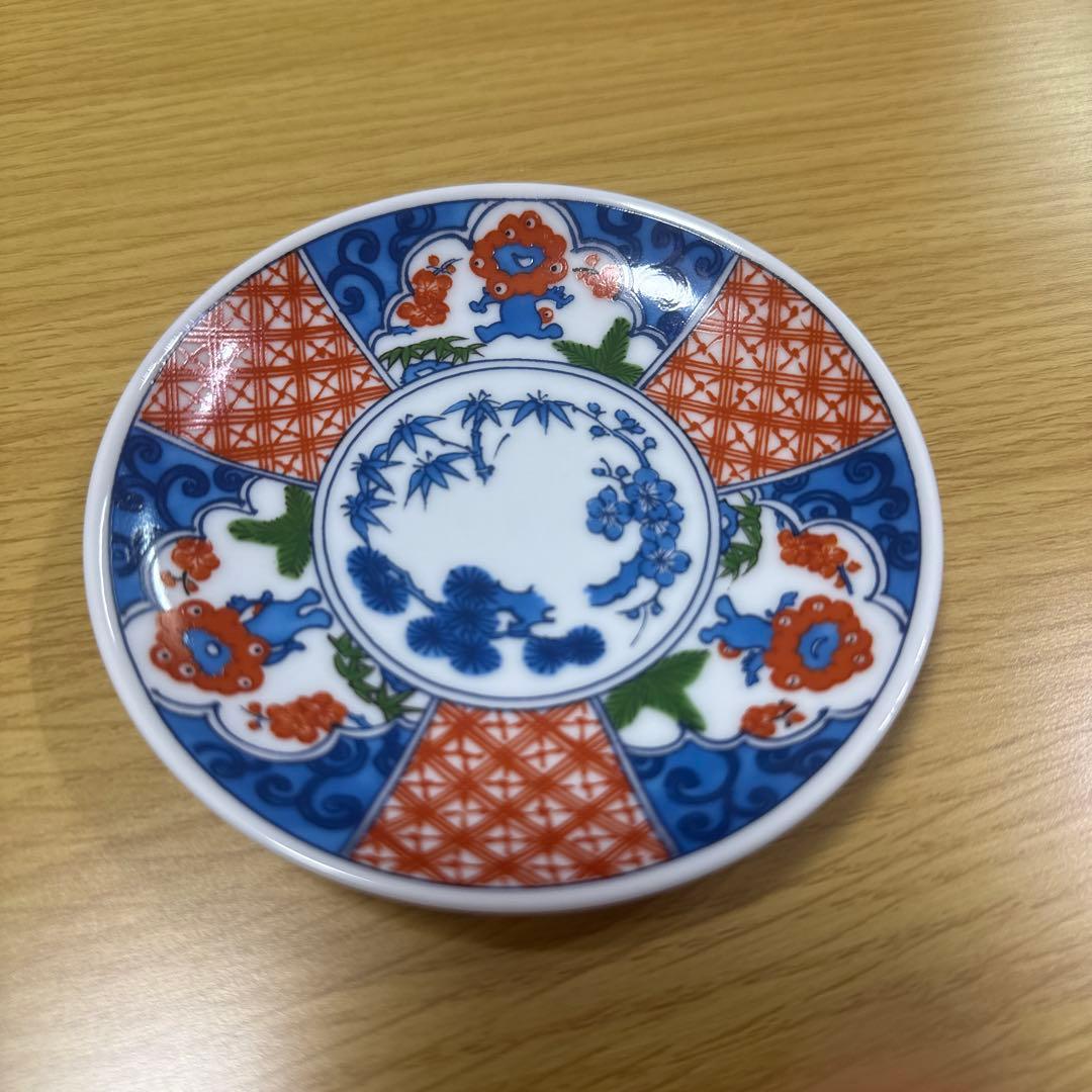 最終値下げ☆新品 関西万博限定 ミャクミャク豆皿 色絵間取 中川政七