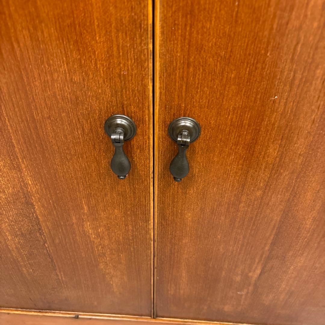 【最終値下げ】アンティーク　木製レコードラック｜ウッドラック　古家具　レコード