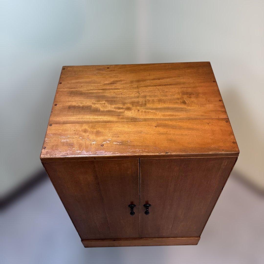 【最終値下げ】アンティーク　木製レコードラック｜ウッドラック　古家具　レコード