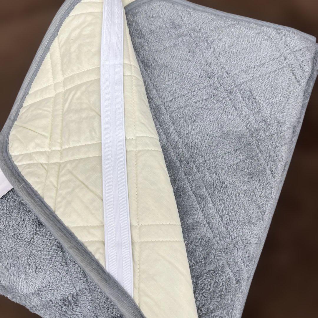 ロマンス岩盤浴　敷きパッド　100×205 シングル　天然鉱石　グレー