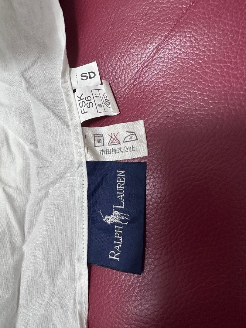 ☆激レア　ラルフローレン　ベッドスカート　セミダブル　青ストライプ　シーツ☆