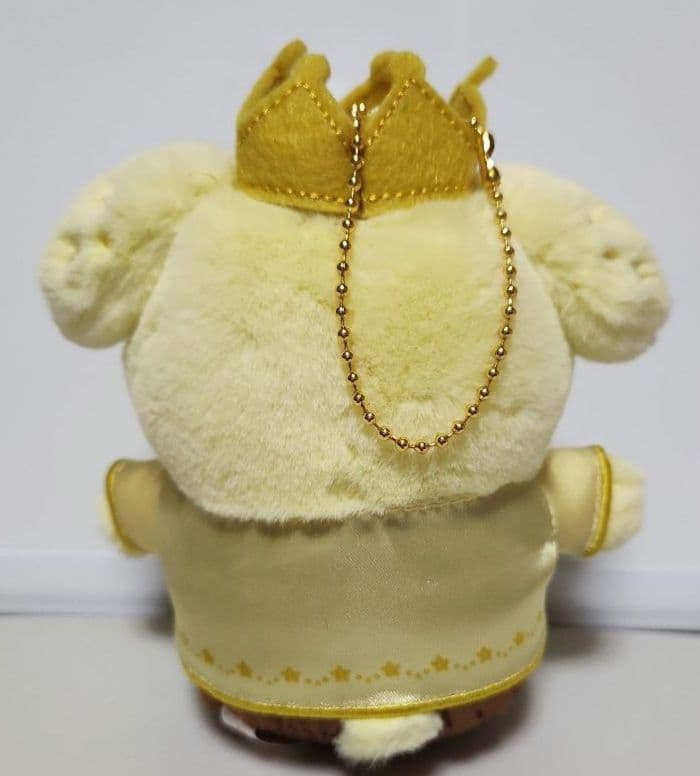 美品】ポムポムプリン ぬいぐるみ マスコット 王冠 プリンス衣装