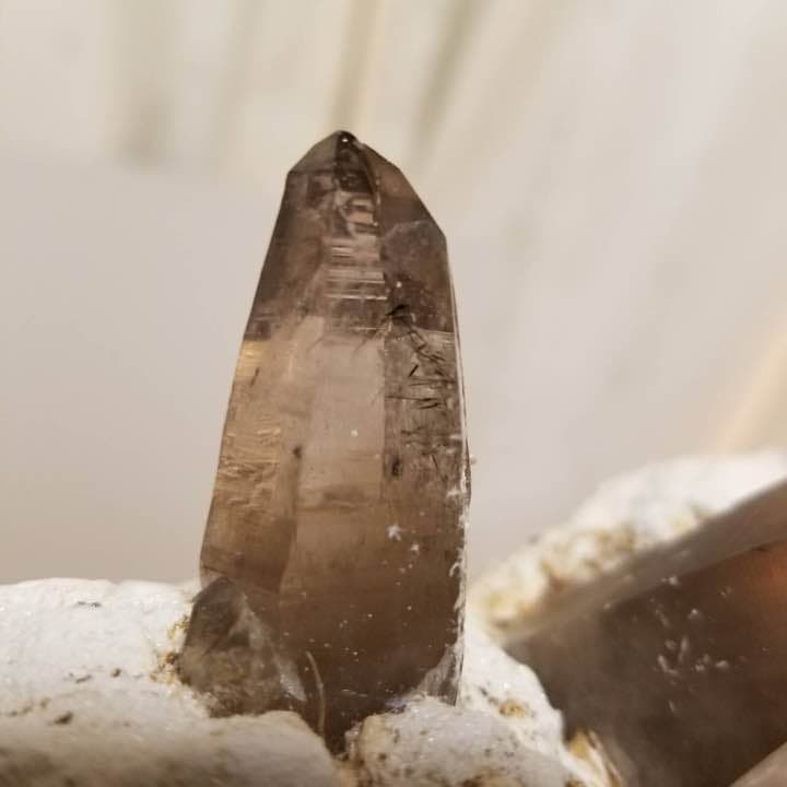 国産！山梨県黒平産草入り煙水晶