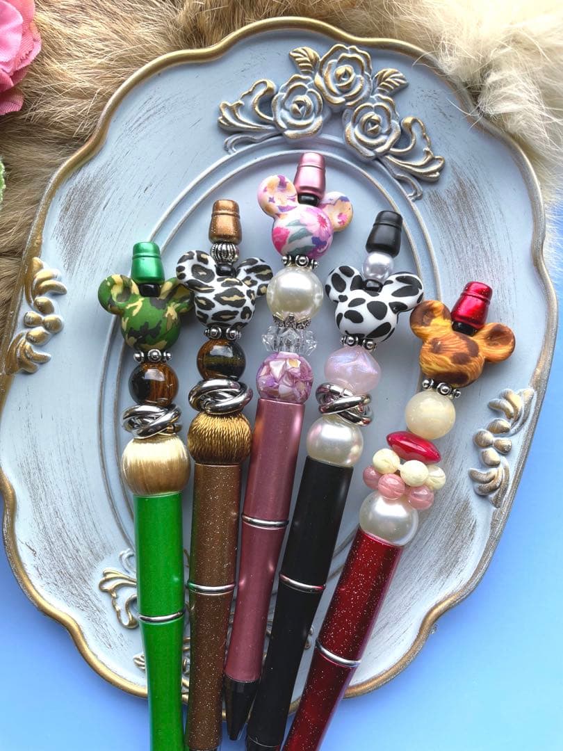 カスタムボールペン  アニマルブラウンラメ