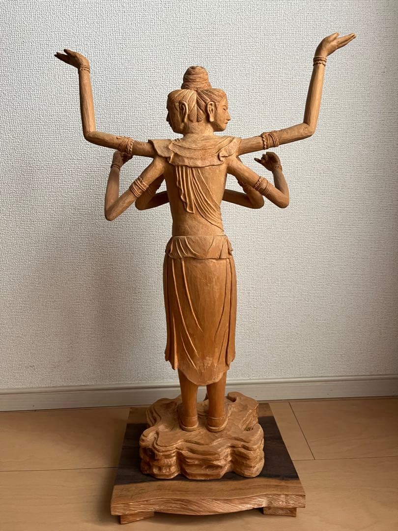 B*S様 木製 多腕の神像 約56cm