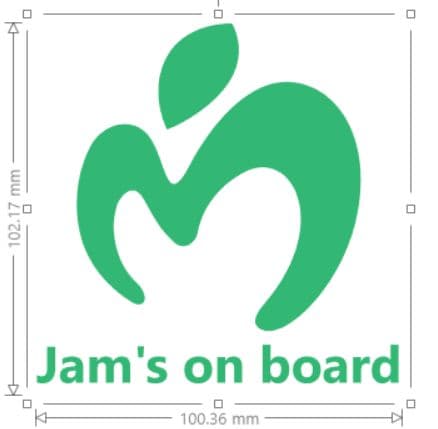 Mrs. GREEN APPLE ミセス JAM'S ステッカー 乗ってます - メルカリ