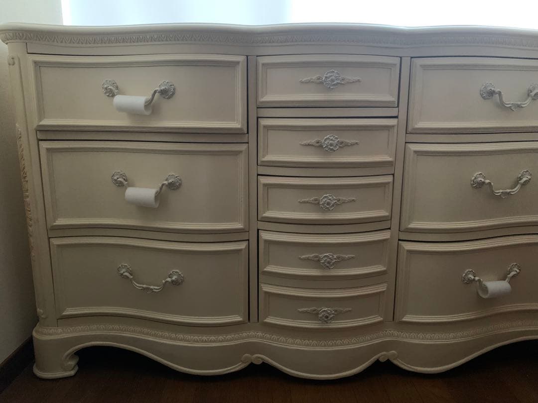 ジェシカマクリントック ロマンスコレクション 10ドロア チェスト　白　ホワイト