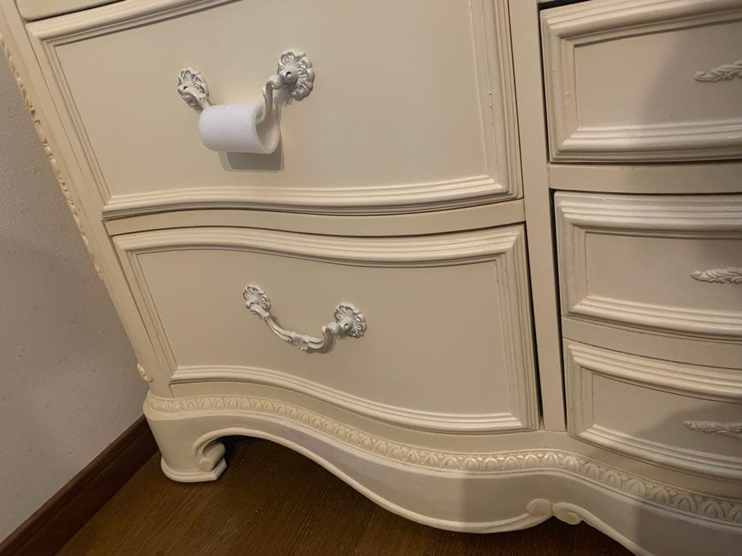 ジェシカマクリントック ロマンスコレクション 10ドロア チェスト　白　ホワイト